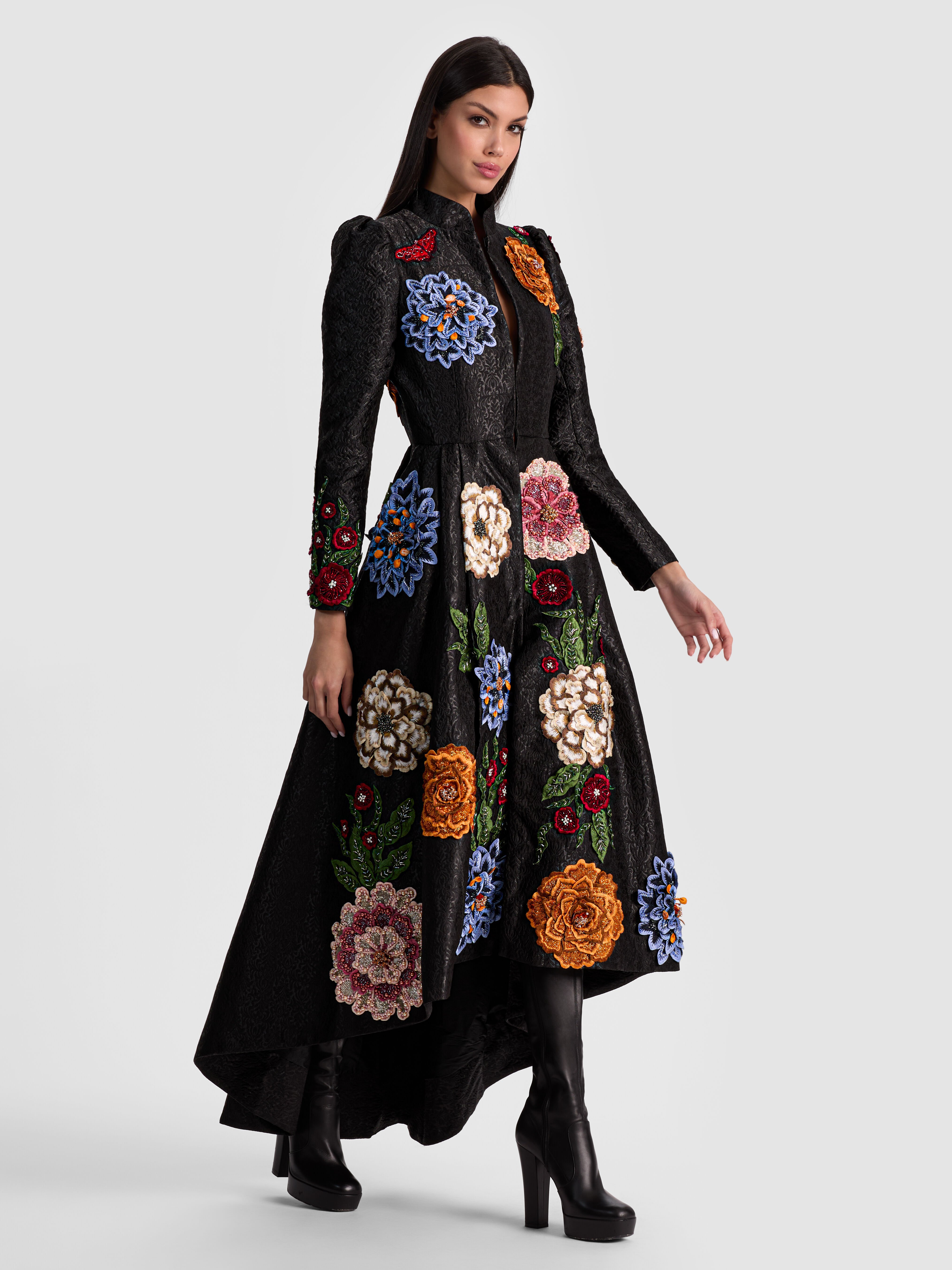 Alice + Olivia ウールコート　xs アリスオリビア ウール ノーカラーコート XS グレー alice+