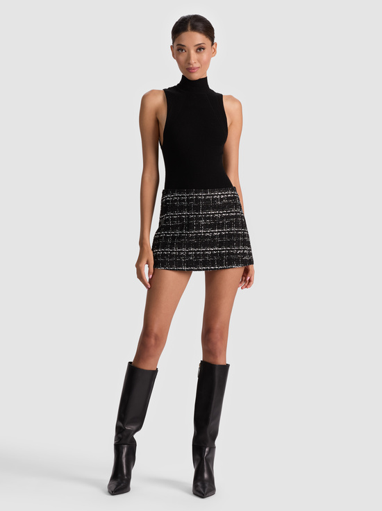 BLACK/OFF WHITE-MACE MINI SKORT