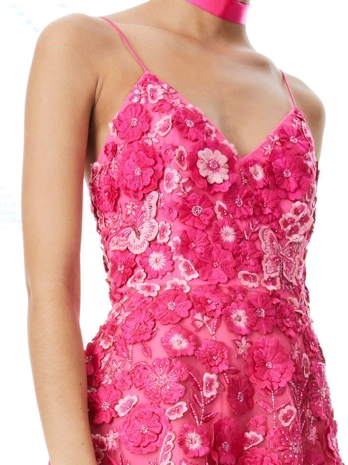 DOMENICA EMBELLISHED BALL GOWN - CANDY MULTI image 3 - Alice And Olivia
