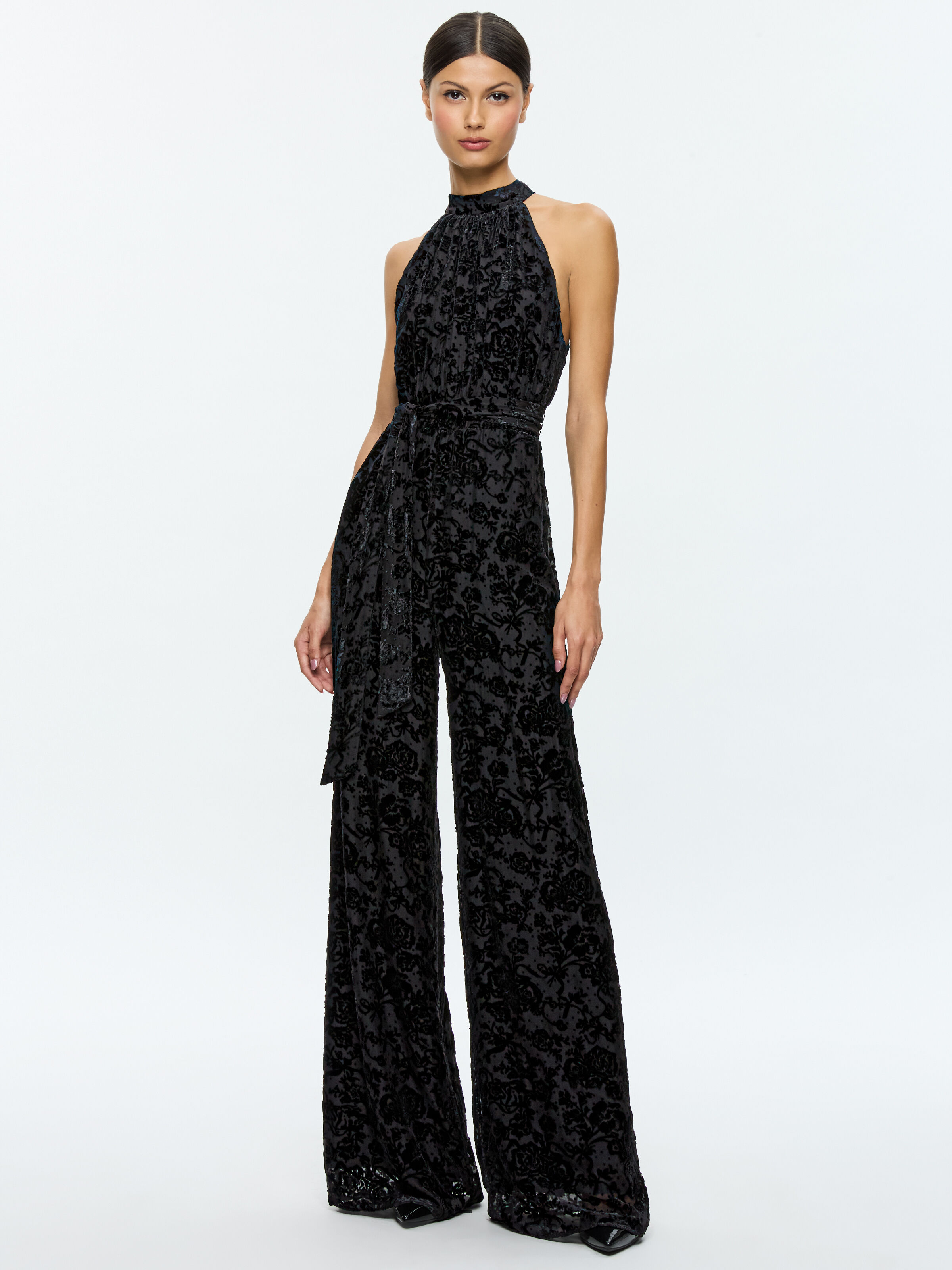 Alice and olivia black jumpsuit new arrivals