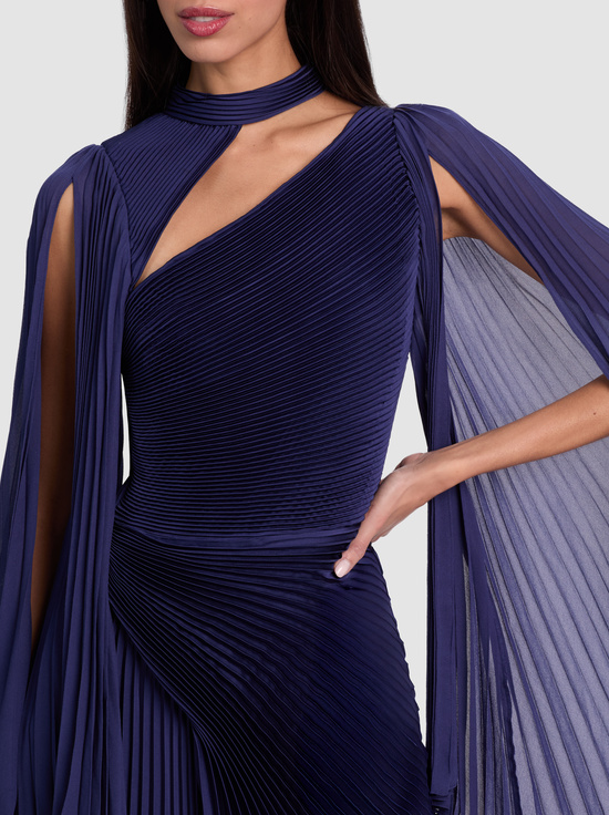 MIDNIGHT BLUE-AURELIE MINI DRESS