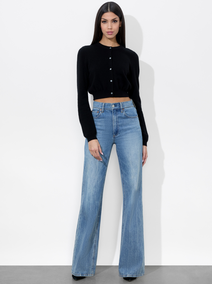 DOLLIE CASHMERE CARDIGAN - BLACK image 1 - Alice And Olivia