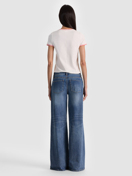 OFF WHITE/CHILI PEPPER-CINDY RINGER TEE