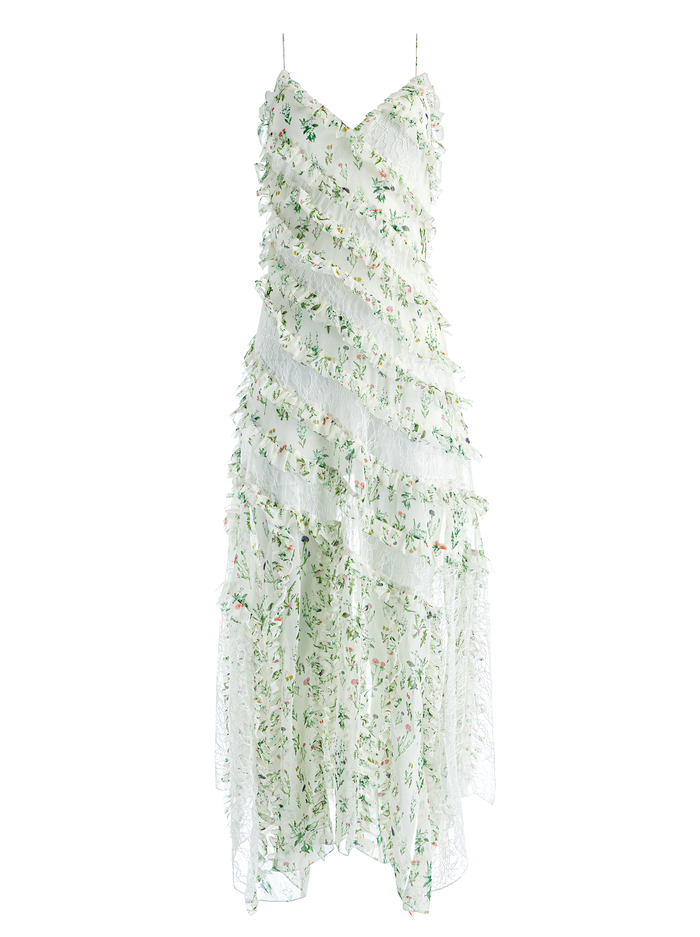 SONDRA LACE RUFFLED MAXI DRESS - GEORGIA FLORAL image 5 - Alice And Olivia