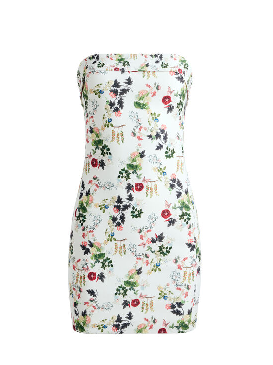 BLUSH KISS VANILLA-KELLY SQUARE BUST MINI DRESS