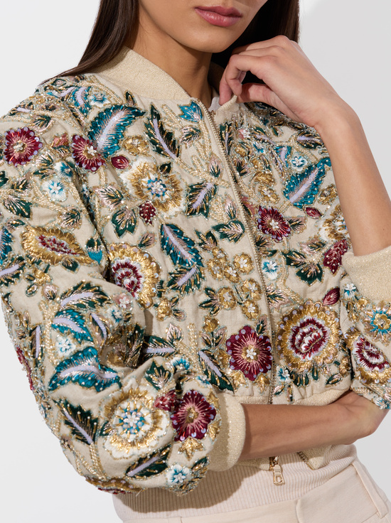 BISCOTTI/MULTI-ODIE EMBELLISHED BOMBER