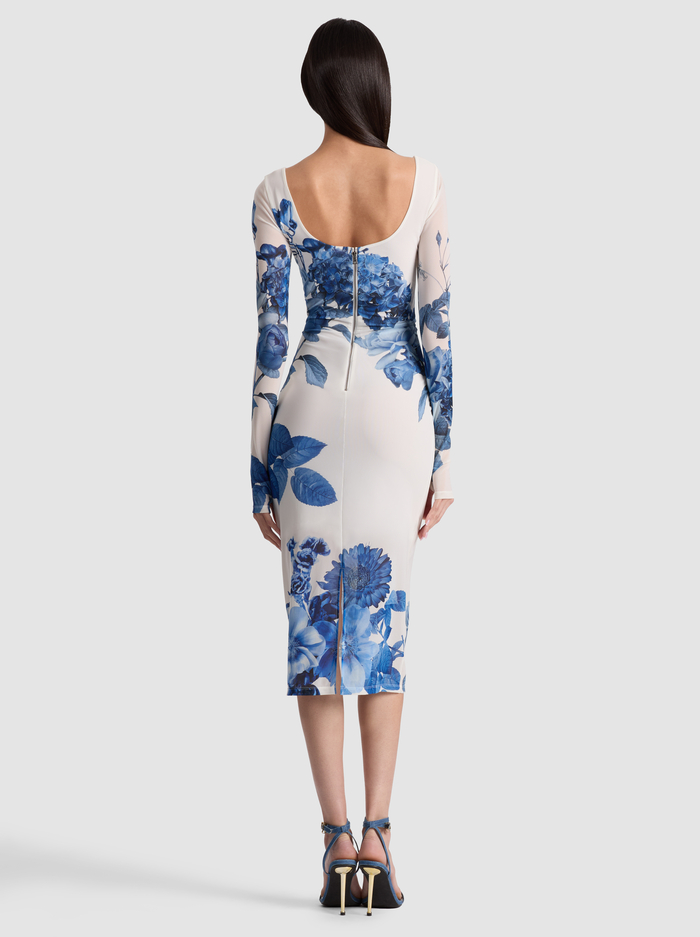 DELORA SCOOP NECK MIDI DRESS - AFFECTION image 2 - Alice And Olivia