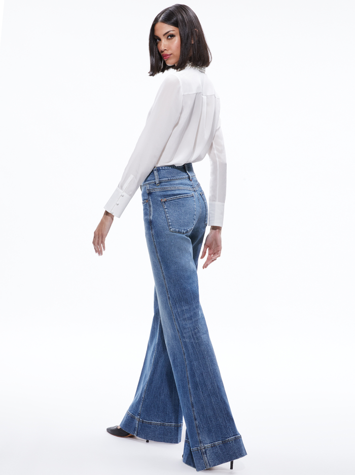 WILLA EMBELLISHED COLLAR TOP - OFF WHITE image 1 - Alice And Olivia