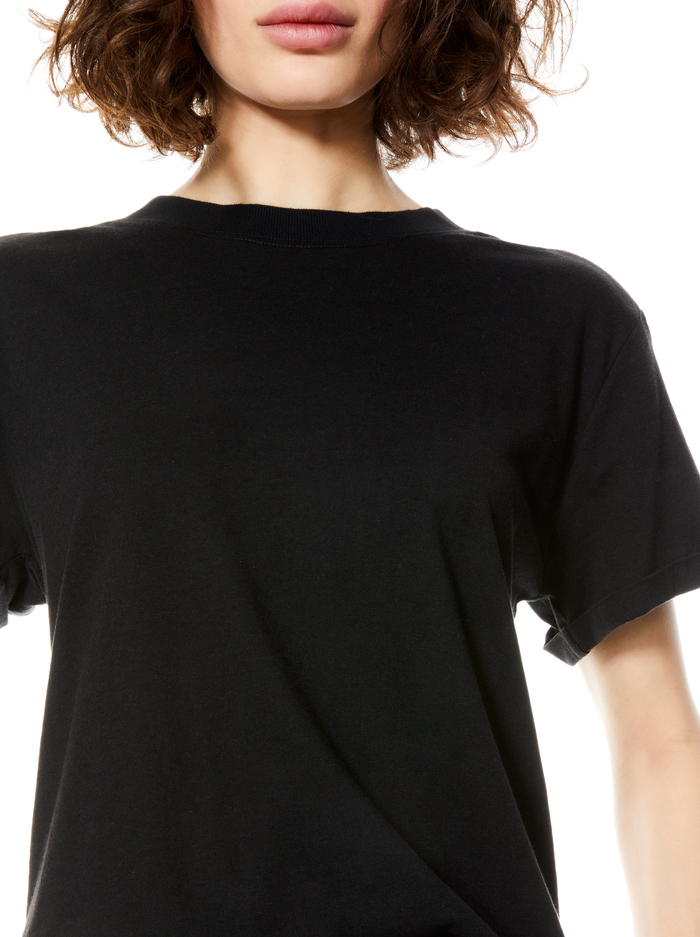 COREY STRONG SHOULDER TOP - BLACK image 3 - Alice And Olivia