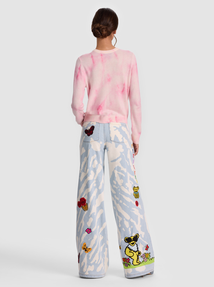 A+O X GRATEFUL DEAD CAROLEE PULLOVER - STATIC TIE DYE PINK image 2 - Alice And Olivia