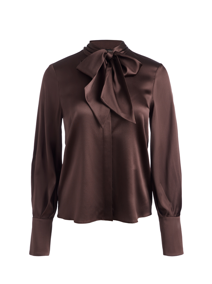 LLOYD BUTTON DOWN - ESPRESSO image 5 - Alice And Olivia