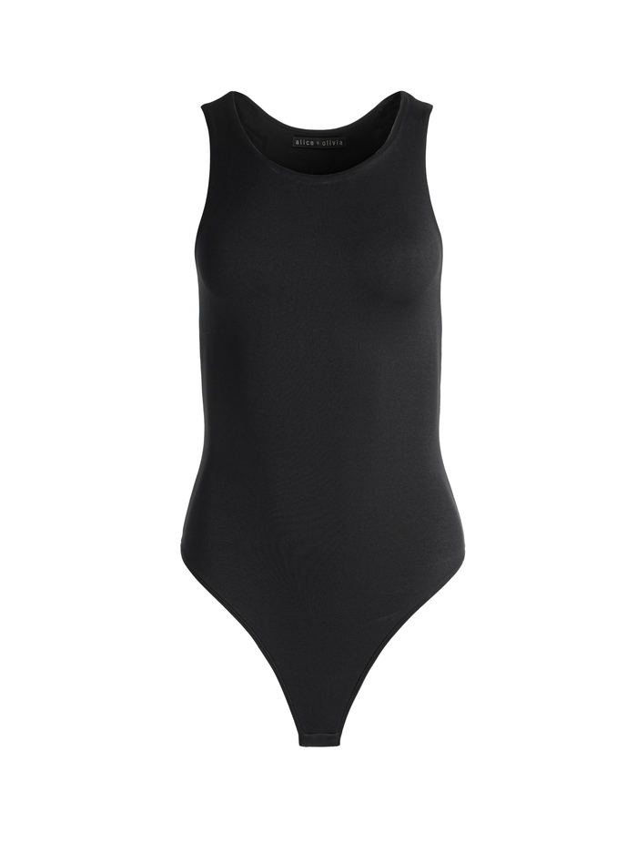 ROTHY SLEEVELESS SCULPT BODYSUIT - BLACK image 5 - Alice And Olivia