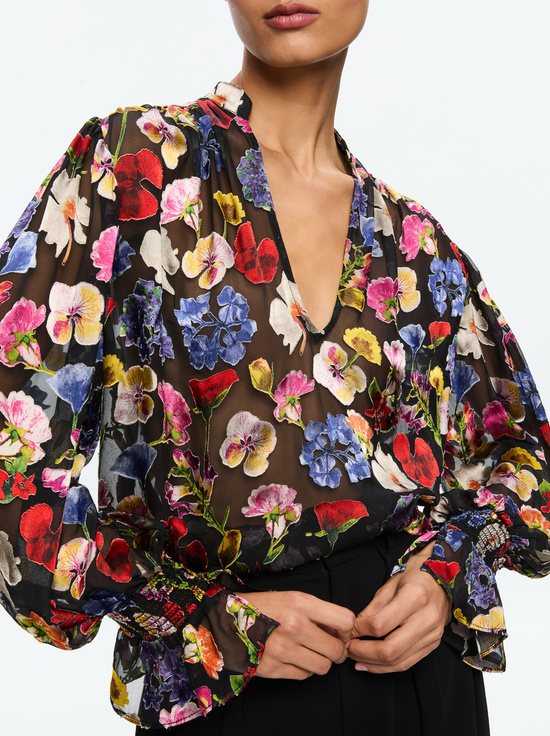 TIMELESS BLOSSOM-ONICA COLLARED BLOUSE