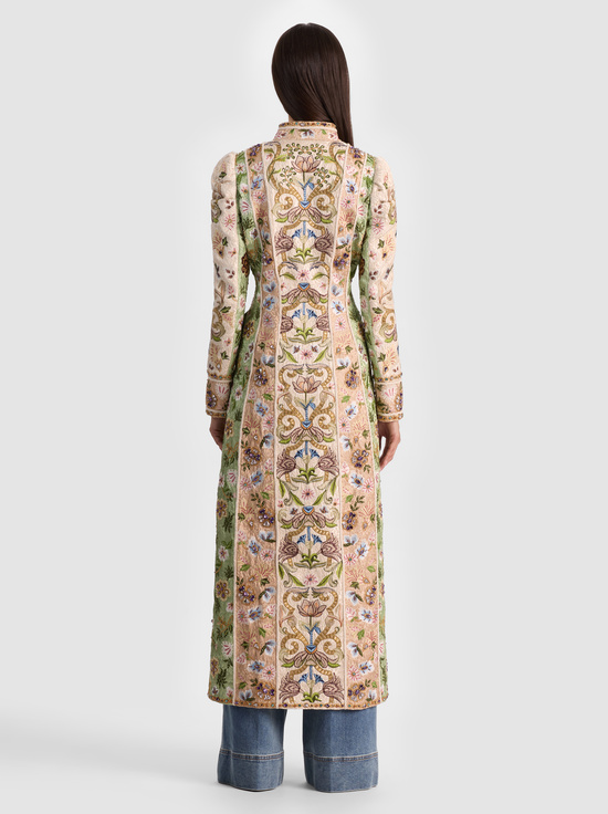 CHAMPAGNE/MULTI-THOMAS EMBELLISHED COAT