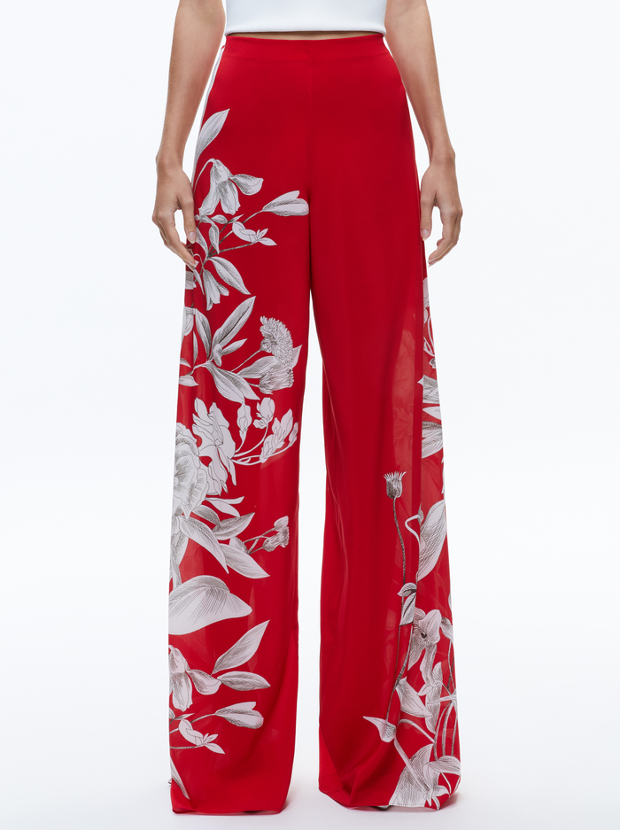 ATHENA WIDE LEG PANT - DRIFTING BY - Alice And Olivia