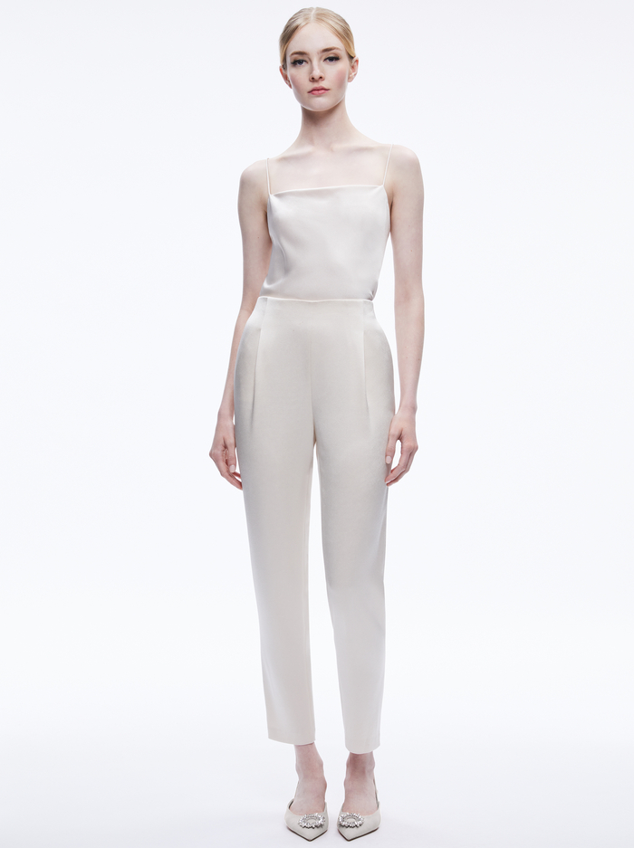 JESSIE SLIM PANT - CHAMPAGNE image 2 - Alice And Olivia
