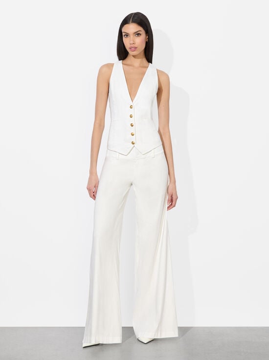 OFF WHITE-MAZIE LINEN VEST