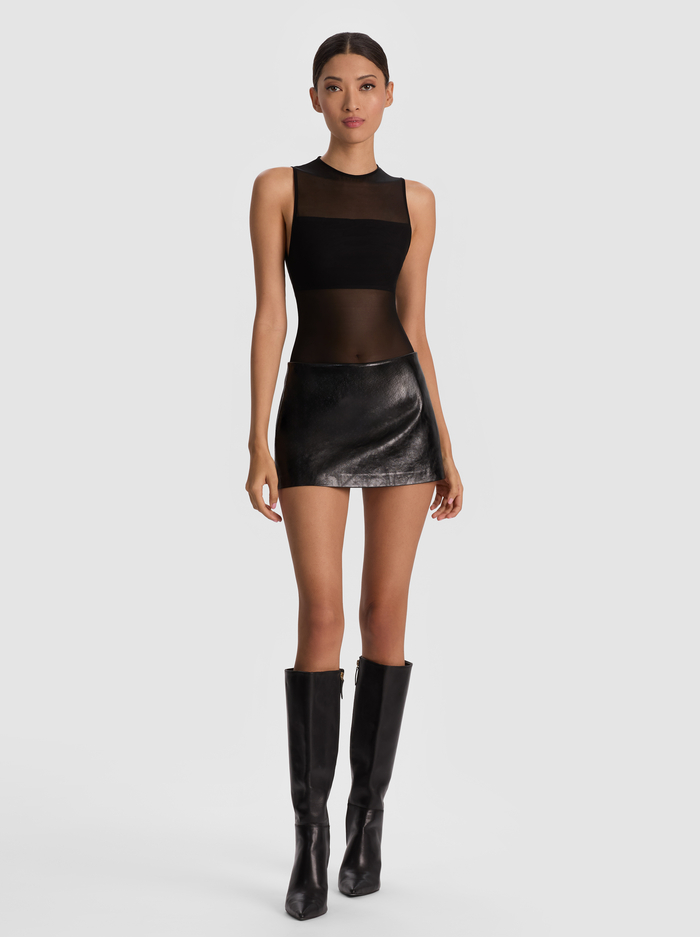 BANDEAU SLEEVELESS BODYSUIT - BLACK image 1 - ALICE + OLIVIA