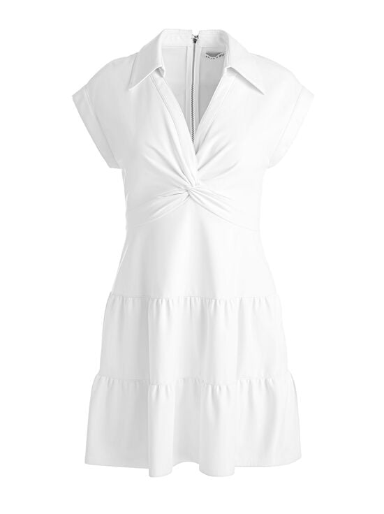 WHITE-MILA DENIM DRESS