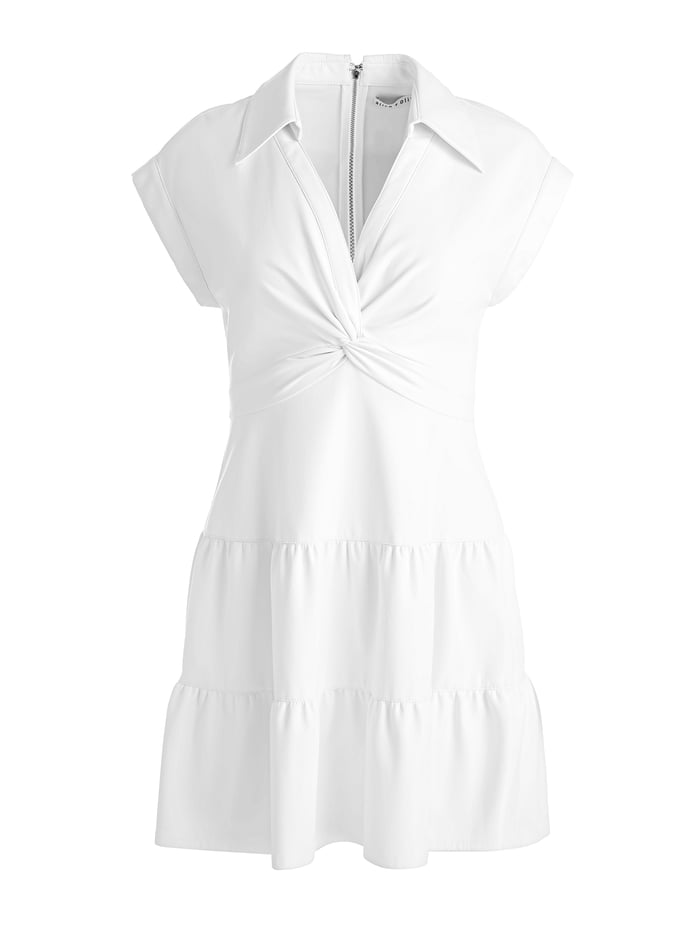 MILA DENIM DRESS - WHITE image 5 - Alice And Olivia