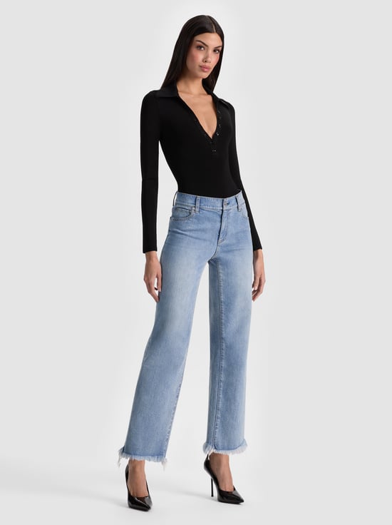 BLACK-KEENAN POLO BODYSUIT