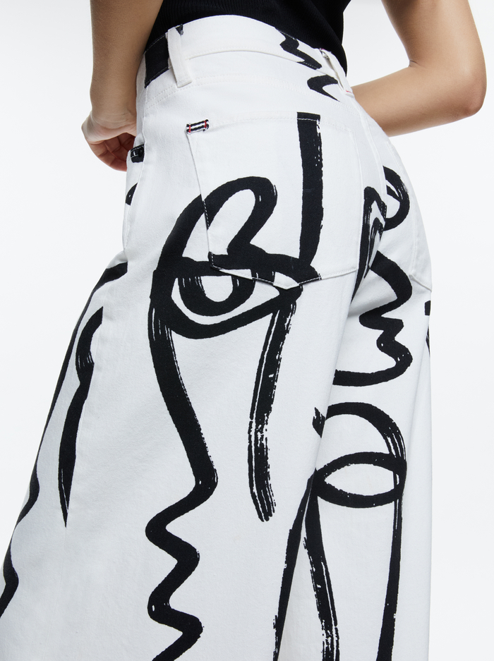 A+O X KOKETIT TRISH MID RISE BAGGY JEAN - AROUND THE WORLD image 3 - Alice And Olivia