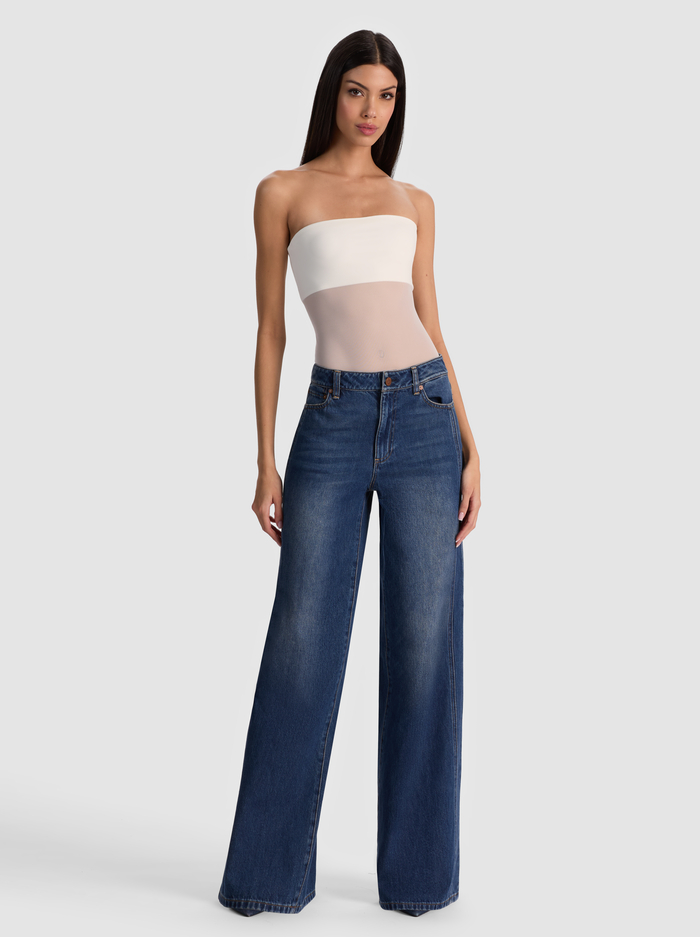 BANDEAU STRAPLESS BODYSUIT - OFF WHITE image 1 - ALICE + OLIVIA