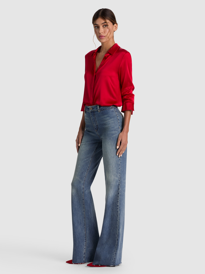GORGEOUS JEAN - FLORENCE VINTAGE BLUE image 4 - ALICE + OLIVIA