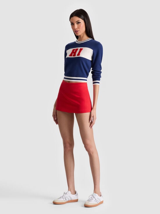 BRIGHT RUBY-MACE MINI SKORT