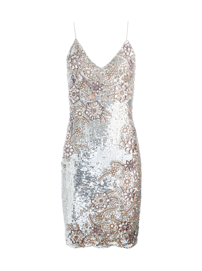 FRANCIE EMBELLISHED GOWN - CHAMPAGNE/SILVER image 5 - Alice And Olivia