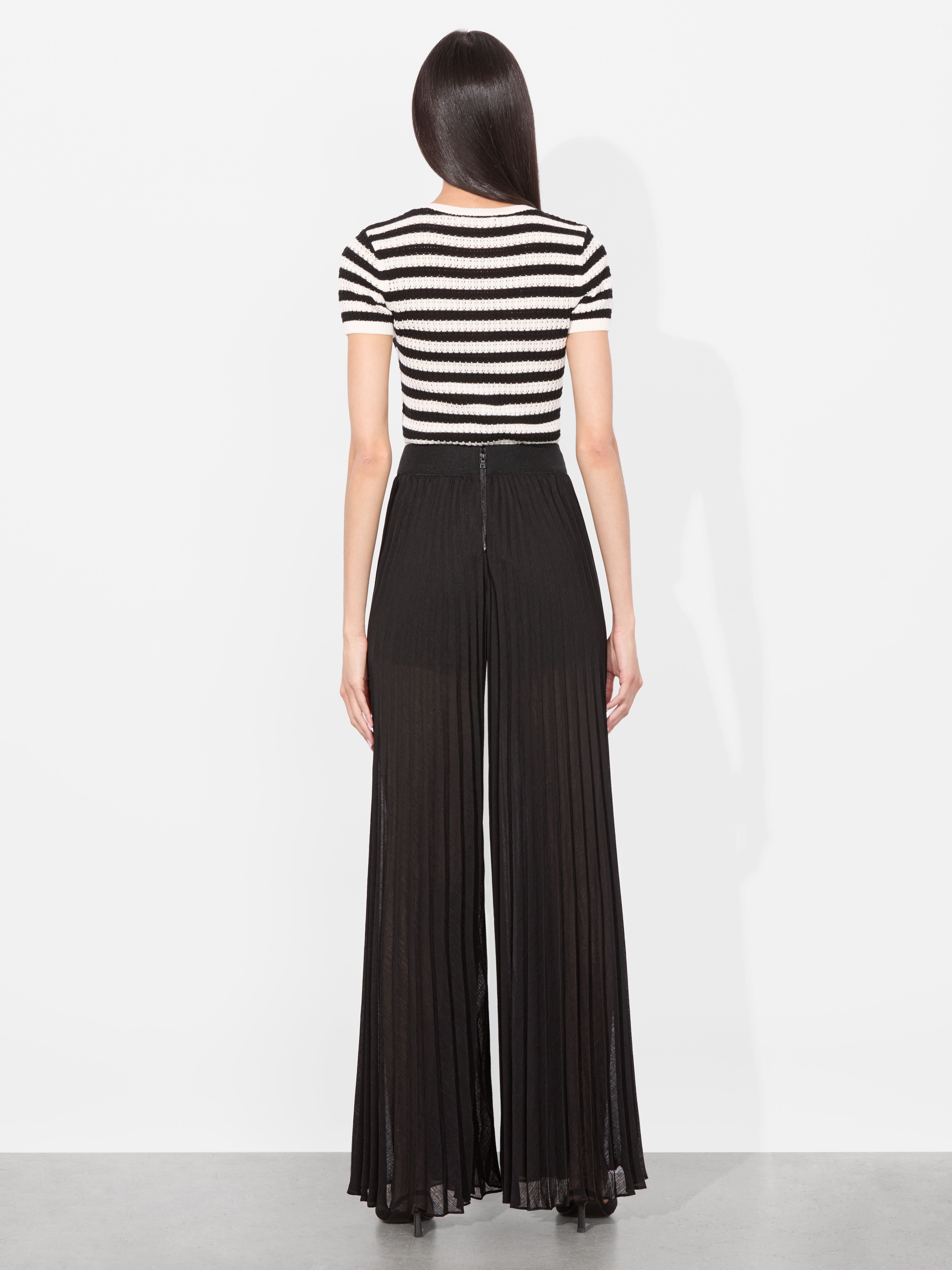 Alice Olivia SALE 高級メタリックワイドレッグパンツ 0400022016286?wid=830&hei=1106