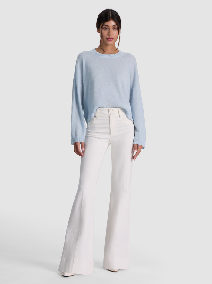 MARGIE CASHMERE PULLOVER - BLUE BREEZE image 1 - ALICE + OLIVIA