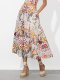 EARLA FLARE SKIRT - OFF WHITE/MULTI
