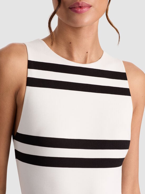 PADDLEBOARD STRIPE ECRU/BLACK-ROTHY BODYSUIT