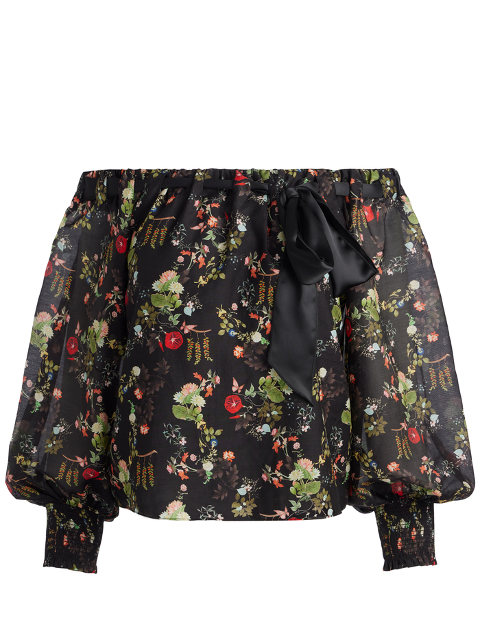 ALTA OFF THE SHOULDER TOP - BLUSH KISS BLACK image 5 - Alice And Olivia