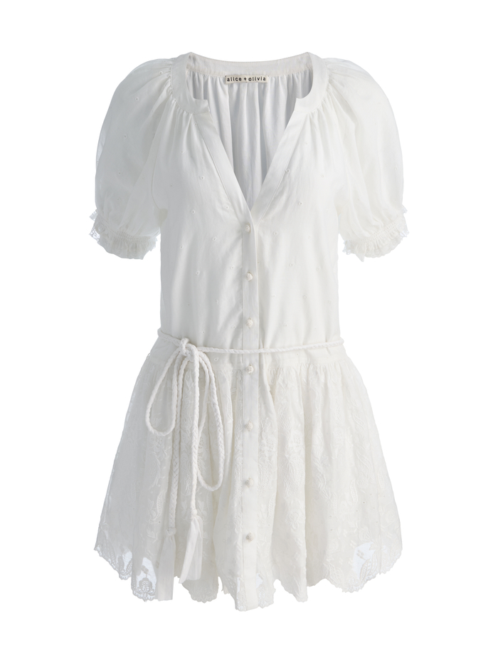 THALIA TUNIC DRESS - OFF WHITE image 5 - ALICE + OLIVIA