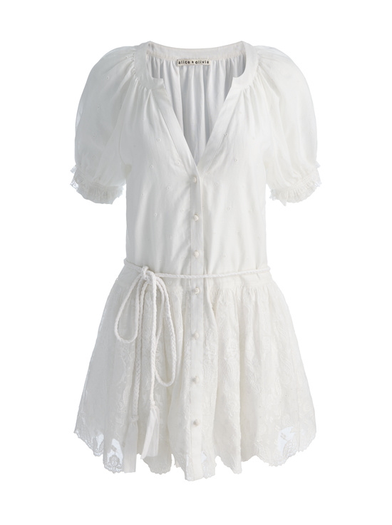 OFF WHITE-THALIA TUNIC DRESS
