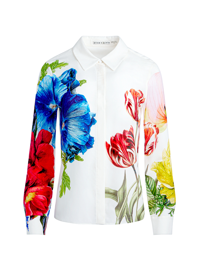 WILLA SILK BLOUSE - LE PARISIEN image 4 - Alice And Olivia