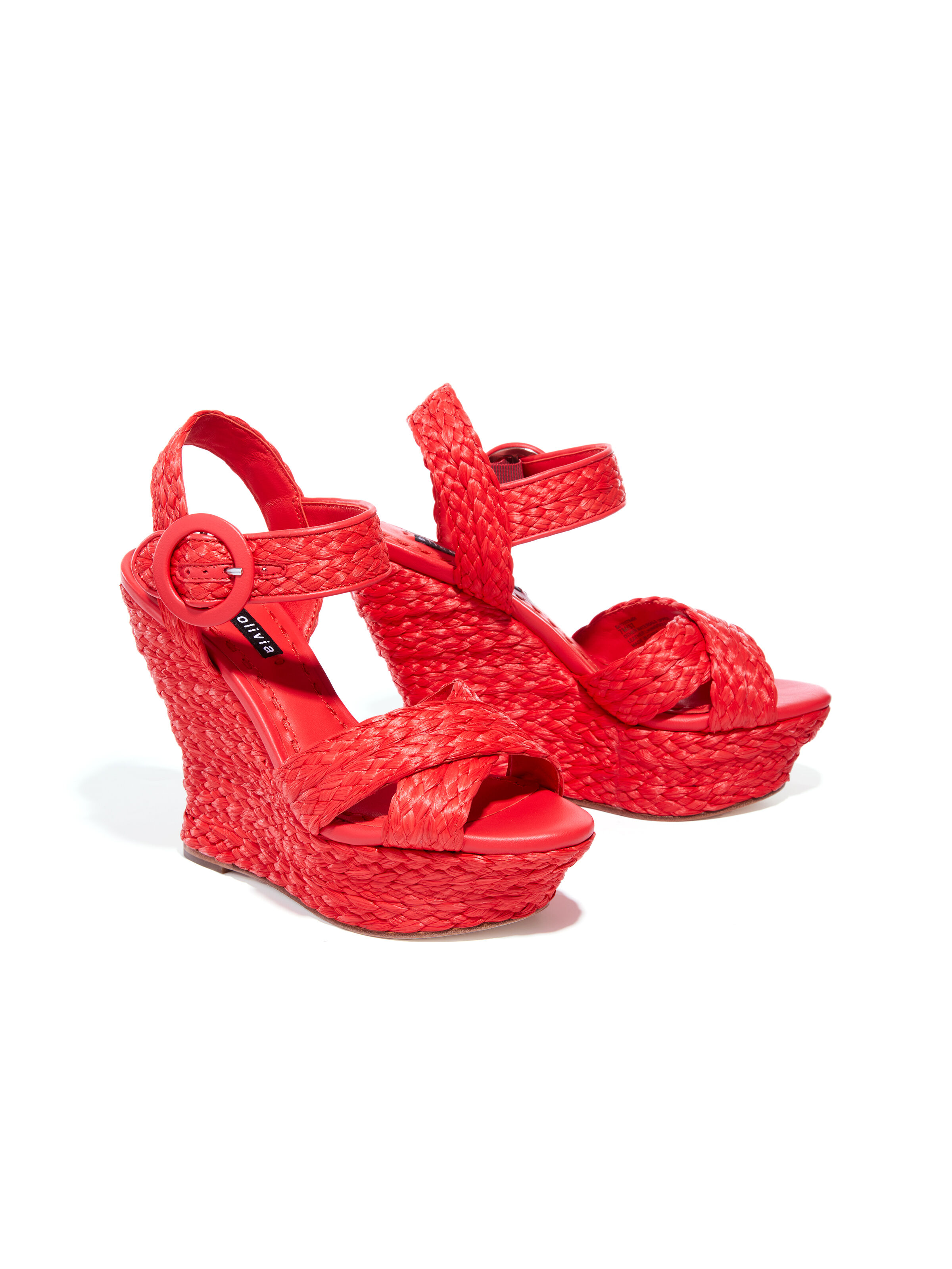 Josiey Sandal In Bright Poppy Alice Olivia