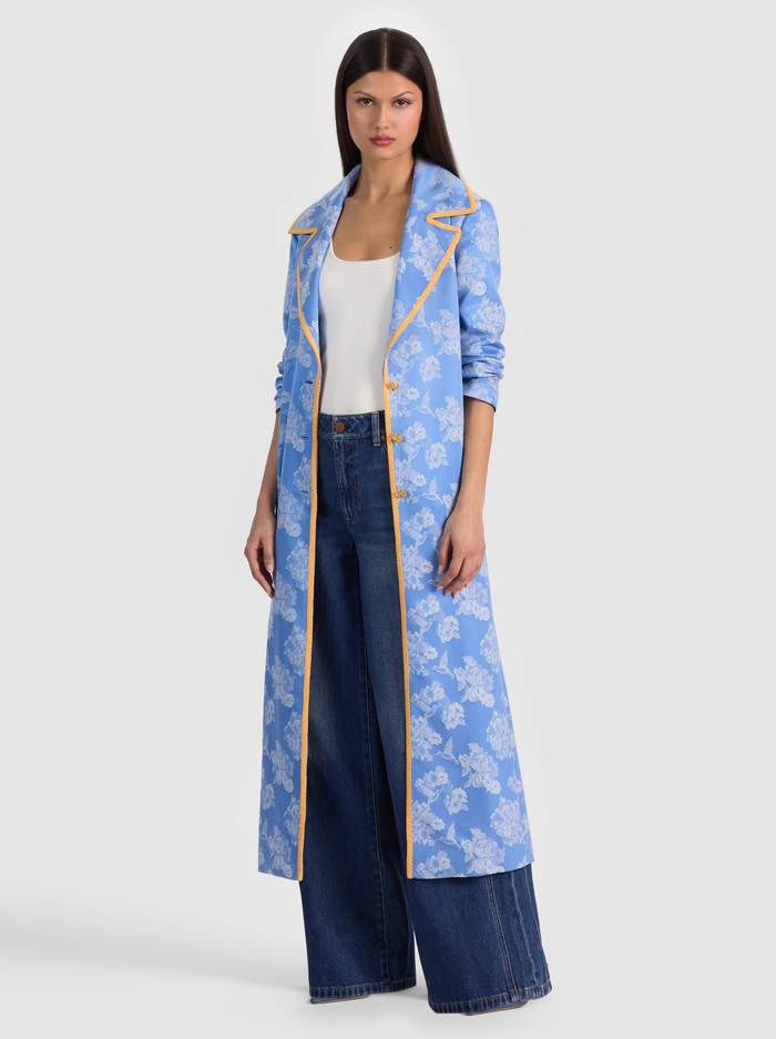 LEVINE DOUBLE BREASTED COAT - CAROLINA BLUE image 1 - ALICE + OLIVIA