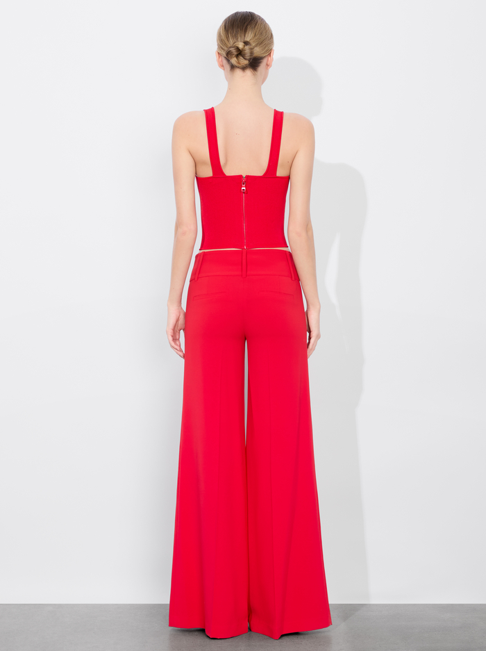 SARIAH CORSET TANK - BRIGHT RUBY image 2 - Alice And Olivia
