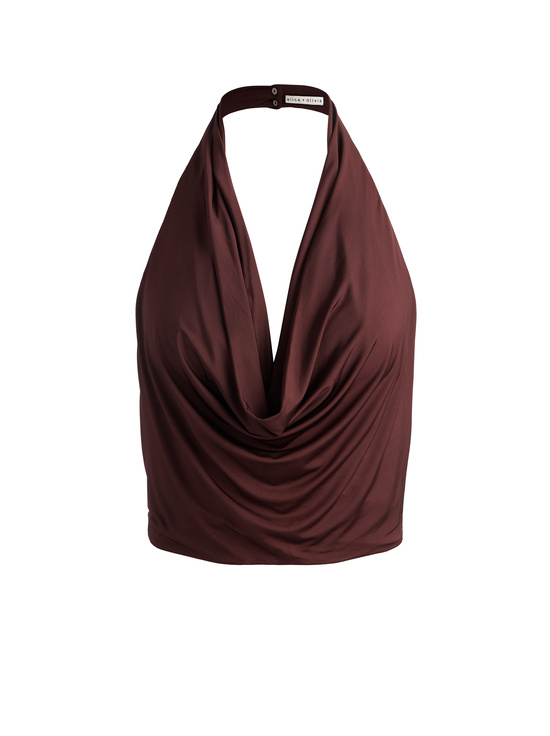 MOCHA-AYANNA HALTER TOP