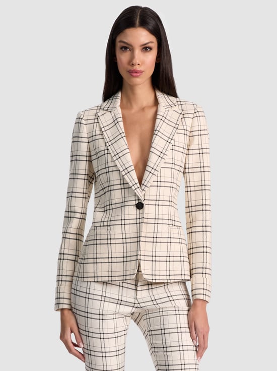 COOL GIRL PLAID-RYDER SLIM BLAZER