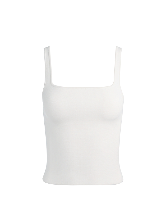 DEVIN SIDE PANEL TANK - SOFT WHITE image 5 - ALICE + OLIVIA