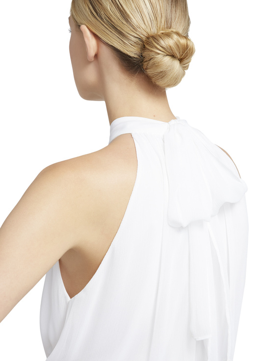 WHITE-MARIS HALTER TOP