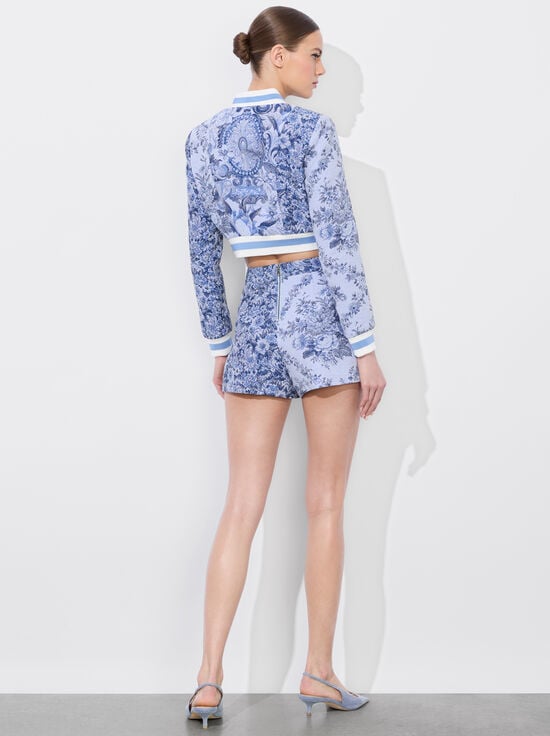 BLUE MULTI-HERA MIXED MEDIA SHORT