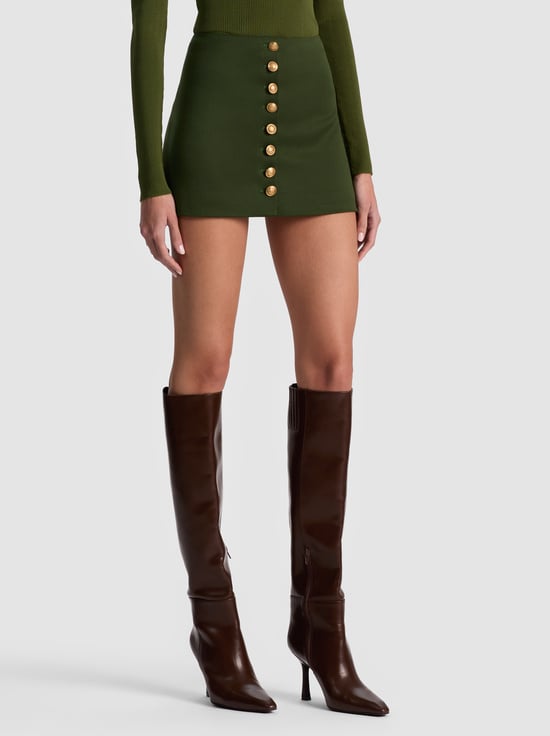 DARK OLIVE-RUBI MINI SKIRT