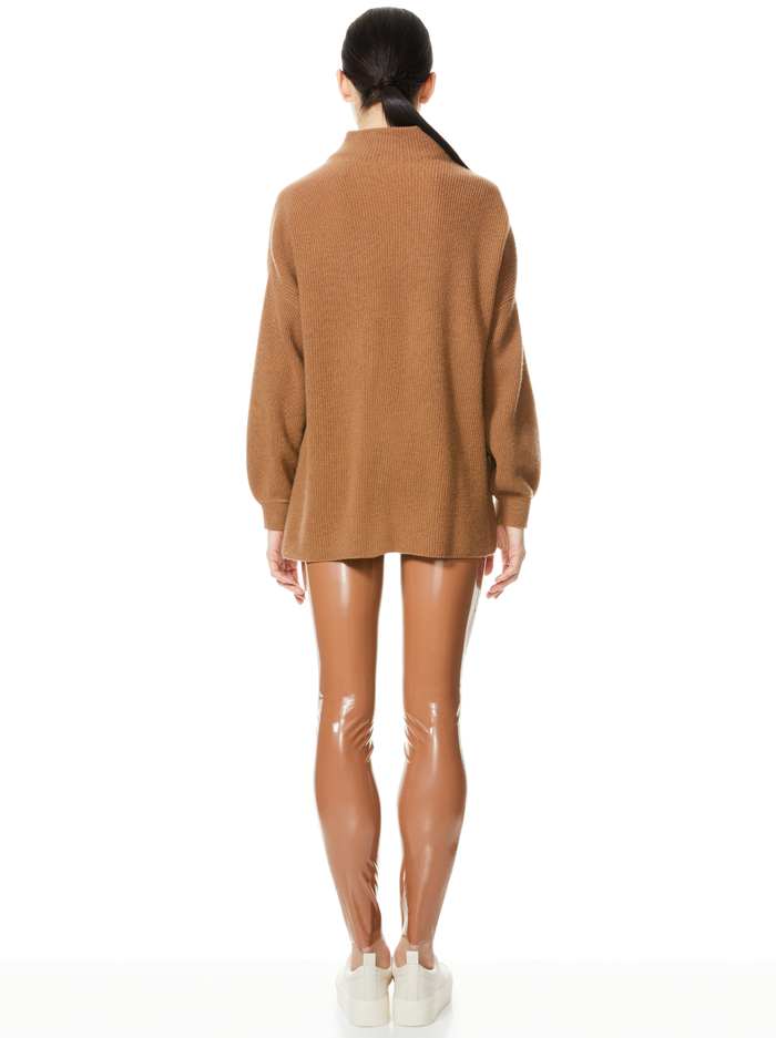 CAPRICE TURTLENECK PULLOVER - CAMEL image 1 - Alice And Olivia