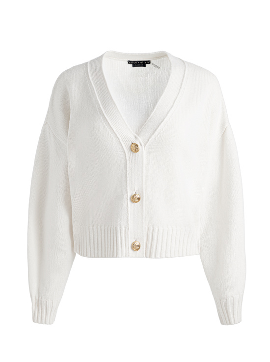 ECRU-ATTICUS CASHMERE CARDIGAN