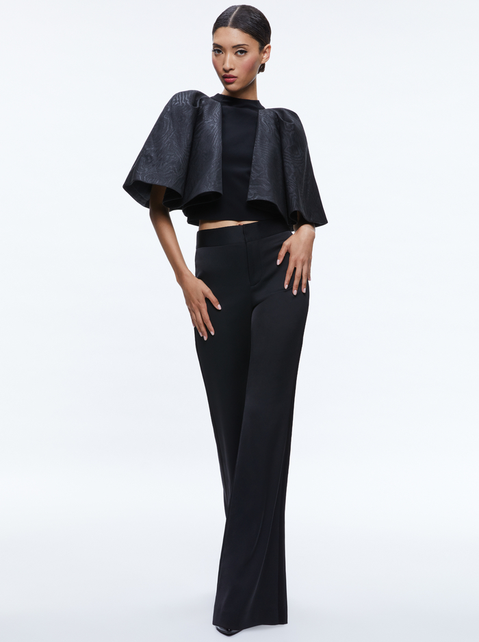 DEANNA HR BOOT SLM STRIPE PANT - BLACK image 4 - Alice And Olivia